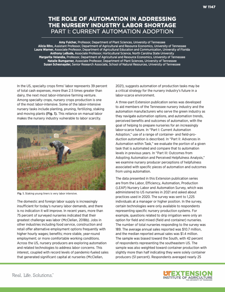 First page of W1147 Extension Publication